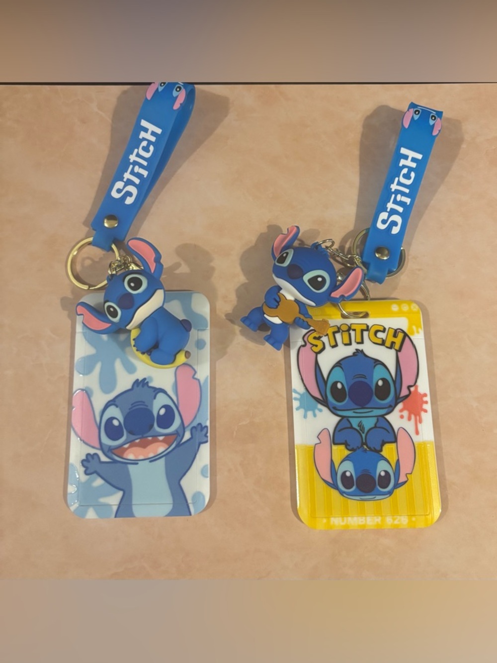 Stitch Kids Lanyard ID Holder Keychain - Blue